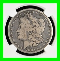 Key Date 1893-CC Morgan Silver Dollar $1 - Graded NGC G4  - £349.51 GBP