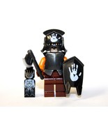 Minifigure Custom Toy Uruk-Hai Red Orc with Mini Sauron LOTR Lord of the... - £4.29 GBP