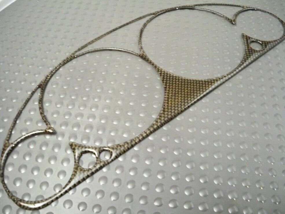 Fits 2001 2002 Honda Civic 100% Real Carbon Fiber Bezel For Cluster Over... - $18.80