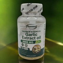 Garlic Extract Oil Capsules 5000mg Heart Health Cholesterol Support 120 ... - $12.60