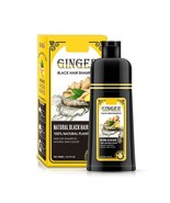 GINGER BLACK Professional Oil Hair Dye BLACK Shampoo 500 ML Instant Fast... - £19.22 GBP