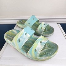 Crocs Marbled Tie Dye Two Strap Sandals M6 W8 - £13.52 GBP