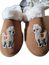 Soludos Suede Novelty Slippers Llama Size 5 Cozy Faux Fur Women’s - £27.00 GBP