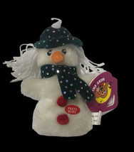 New Squeaky Snowman 8” Plush Chew Toy For Dogs - £11.50 GBP