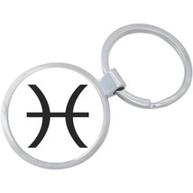 Pisces Zodiac Keychain - Includes 1.25 Inch Loop for Keys or Backpack - £8.51 GBP