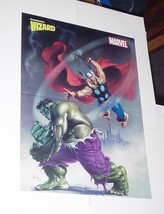 Thor and Incredible Hulk Poster by Joe Jusko Original Avengers - £19.74 GBP