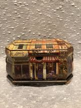Collectible Wooden London City Scene Miniature House Hinged Lided Box Di... - €59,55 EUR