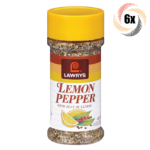 6x Shakers Lawry's Lemon Pepper Blend Seasoning | With Zest Of Lemon | 4.5oz - $48.68