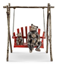 SPI Home Bear and Cubs on Porch Swing G - £242.98 GBP