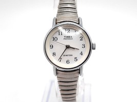 2000 Timex Indiglo Watch Women New Battery Silver Tone H5 22mm - £15.69 GBP