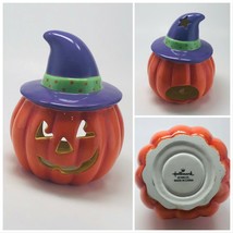 Halloween 3D Head Pumpkin with hat Scented Candle by HALLMARK - £14.33 GBP