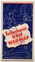 H V Kaltenborn's New  War Map 3rd edition  Pure Oil Co - $27.69