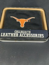 Texas Longhorns NCAA Black Embroidered Leather Billfold - £20.24 GBP