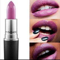 MAC Matte Lipstick MEN LOVE MYSTERY 629 Creamy Matte Violet Pink Lip Sti... - £116.85 GBP