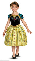 Licensed Disney&#39;s Frozen Anna Coronation Gown Girls Costume Size Medium 7-8 - £22.43 GBP
