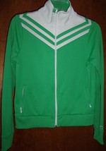 Old Navy Women&#39;s Track Jacket Kelly Green &amp; With Bright White Stripes Si... - £15.72 GBP