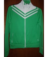 Old Navy Women&#39;s Track Jacket Kelly Green &amp; With Bright White Stripes Si... - £15.79 GBP
