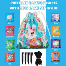 Easter Games Activities for Kids Outdoor, Prefilled Easter Eggs with Bean Bag - £6.78 GBP