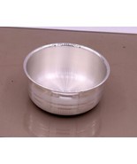 Handmade 999 solid silver baby bowl, excellent silver utensils from indi... - $265.37 CAD