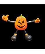 Halloween Fun World Div Pumpkin Jack O Lantern Vintage Bendable Bendy Fi... - €13,06 EUR