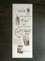 Vintage 1952 Nestle Quick Superb Chocolate Original Ad 721 - $6.64