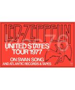 LED ZEPPELIN SWAN SONG 30 x 18 1977 United States Tour Custom Poster - $45.00