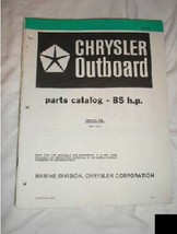 Chrysler Outboard Parts Catalog 85 HP - $8.88