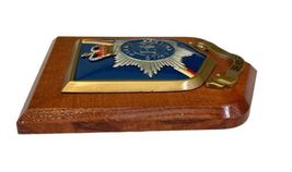Police Staff College Bramshill Crest Badge Wood Plaque UK Heraldic Shields image 3