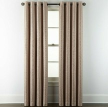 NEW 1 JCP Home Plaza Tapestry Peach Blackout Grommet Curtain Panel 50 x ... - $51.47