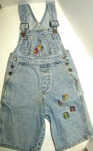 Vintage Jordache Cotton Jean Childs Overalls Shorts Size Small Hightop S... - £19.75 GBP