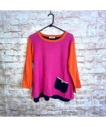 Margaret Winters Laglenlook Colorblock Pullover Waffle Top Size Small - $40.27 CAD