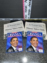 Lot 2 The Washington Post Tuesday 1/20/2009 &amp; (2) History Made OBAMA Magazines - £11.99 GBP
