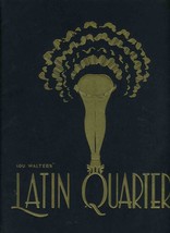 Lou Walter&#39;s Latin Quarter Souvenir Program New York City 1950&#39;s - £59.64 GBP