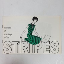 Vintage 1960s Sewing With Stripes by Dan River Fabrics Advertising Booklet - $13.10