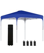 Outsunny 8&#39;x8&#39; Royal Blue Pop Up Canopy Tent + Wheeled Bag/Sand Bags - €140,92 EUR