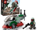 LEGO Star Wars Boba Fett&#39;s Starship Microfighter 75344, Building Toy Veh... - £11.57 GBP