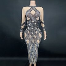 Stunning Rhinestone Evening Gown  Paris - Luxury - $244.04