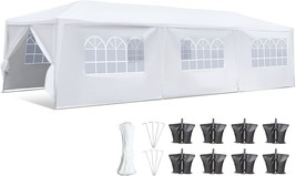 Serenelife Sltet30 Party Commercial Instant Shelter With 4, White - $259.99