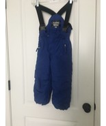 DOS Toddler Boys Winter Ski Bib Overalls Size 3 Blue Black - £29.34 GBP