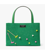 Kate Spade Sam Icon Astroturf Gold Ball Grass Fabric Small Tote Crossbod... - $379.80 CAD