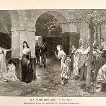 Madame Roland In Prison Victorian Print 1901 Woman History Ephemera DWP4C - $19.99