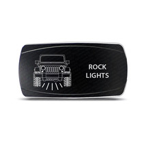 CH4x4 Rocker Switch Rock Ligths Symbol -  Horizontal -Green LED - £13.18 GBP