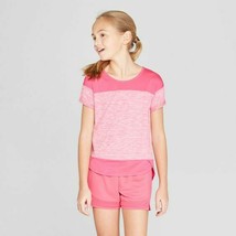 Girls Color Block Super Soft Tech T Shirt C9 Champion Pink M 7/8 NWT - £11.79 GBP