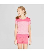 Girls Color Block Super Soft Tech T Shirt C9 Champion Pink M 7/8 NWT - £11.96 GBP