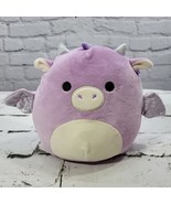 Squishmallow Dina The Purple Dragon 8&quot; Plush - £7.63 GBP