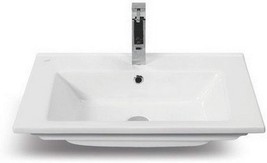 Cerastyle 067300-U-One Hole-637509844981 Arte Collection Bathroom Sink, White - $383.99