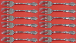 Fontana by Towle Sterling Silver Salad Fork Set 12 pieces 6 1/2&quot; - £558.55 GBP