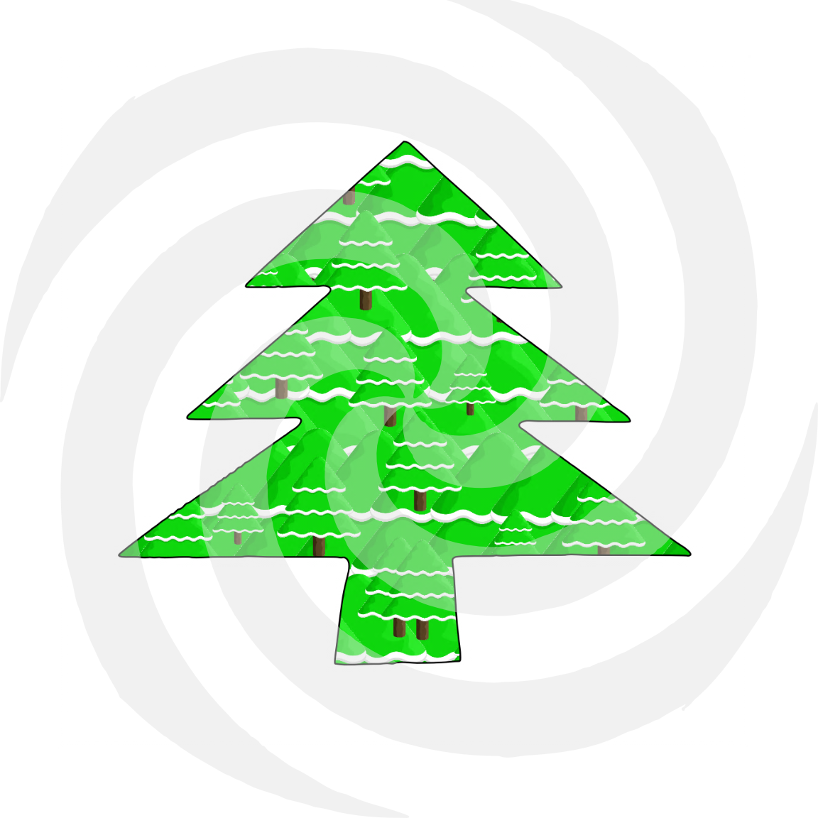 Christmas Tree 3a-Clipart-Gift Tag-t shirt-Holiday-Digital Clipart-Gift ... - $1.99