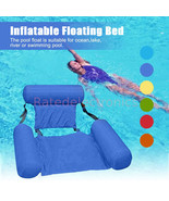 Floating Inflatable Swimming Pool Chair Relaxing Seat Water Bed Lounge A... - £18.28 GBP