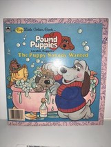 1986 The Puppy Nobody Wanted Vintage 1985 Pound Puppies Big Little Golden Book - £3.09 GBP